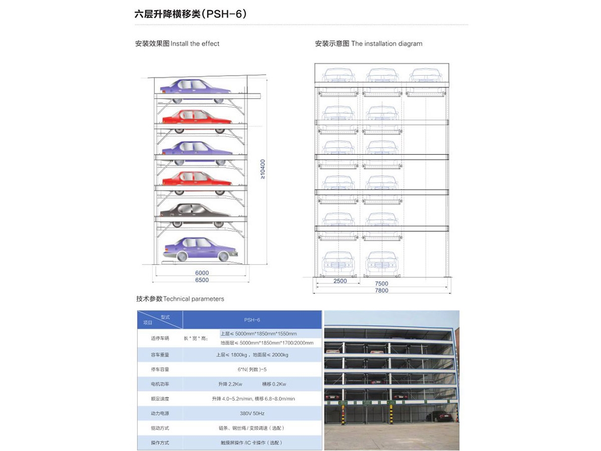 六層升降橫移類（PSH-6）